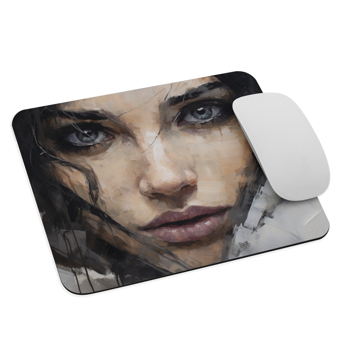 Abstract Portrait Mouse Pad