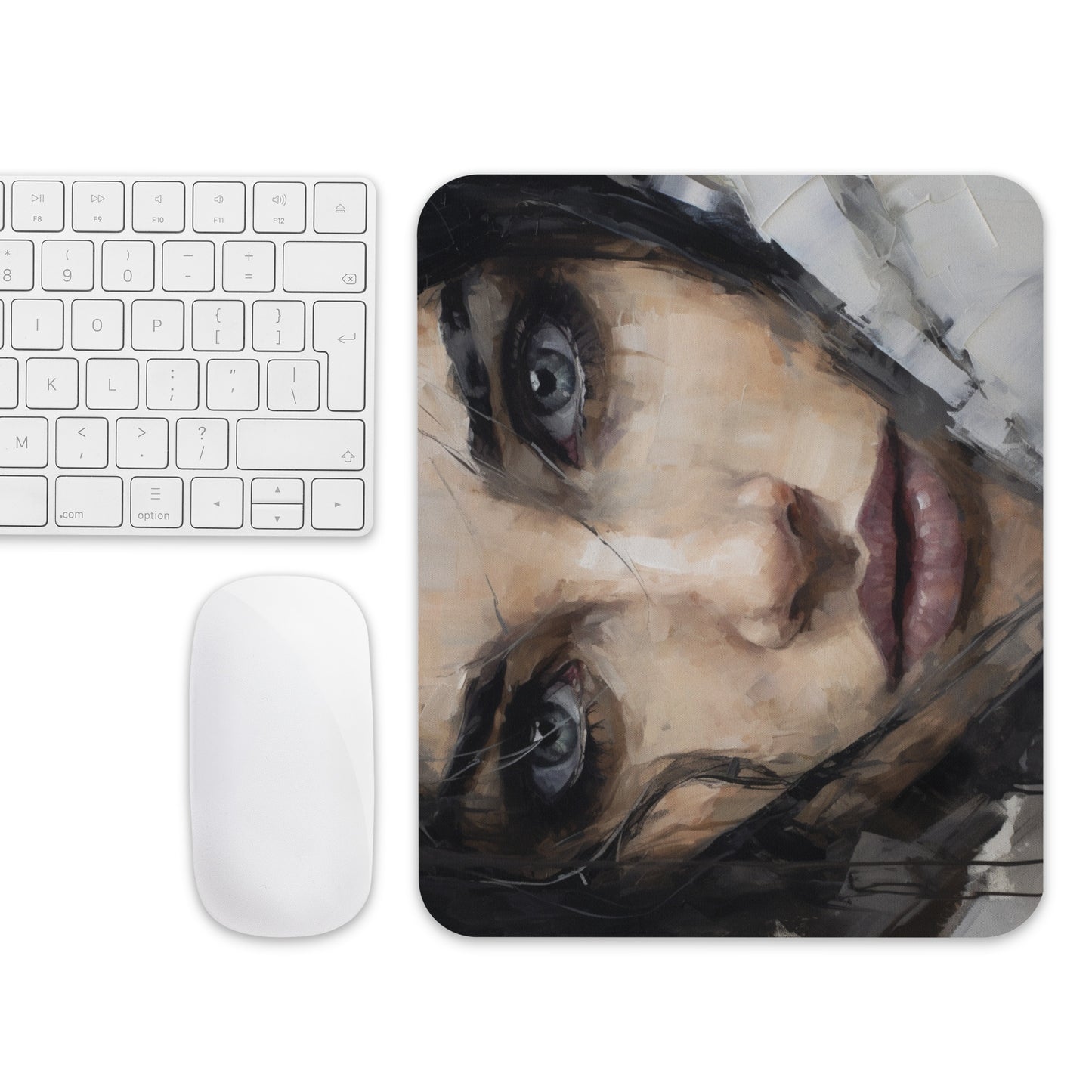 Abstract Portrait Mouse Pad