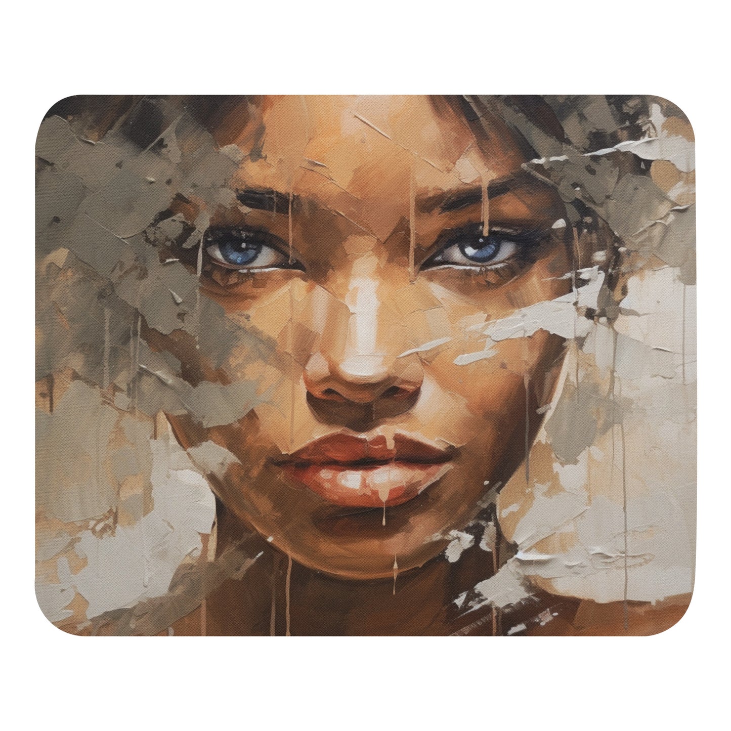 Abstract Portrait Mouse Pad