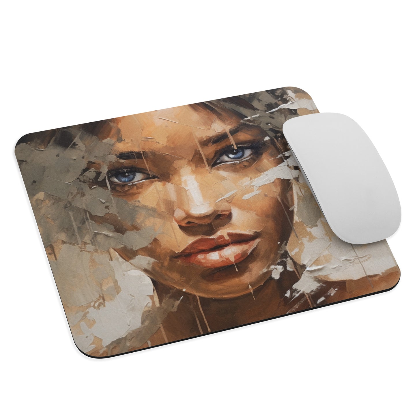 Abstract Portrait Mouse Pad