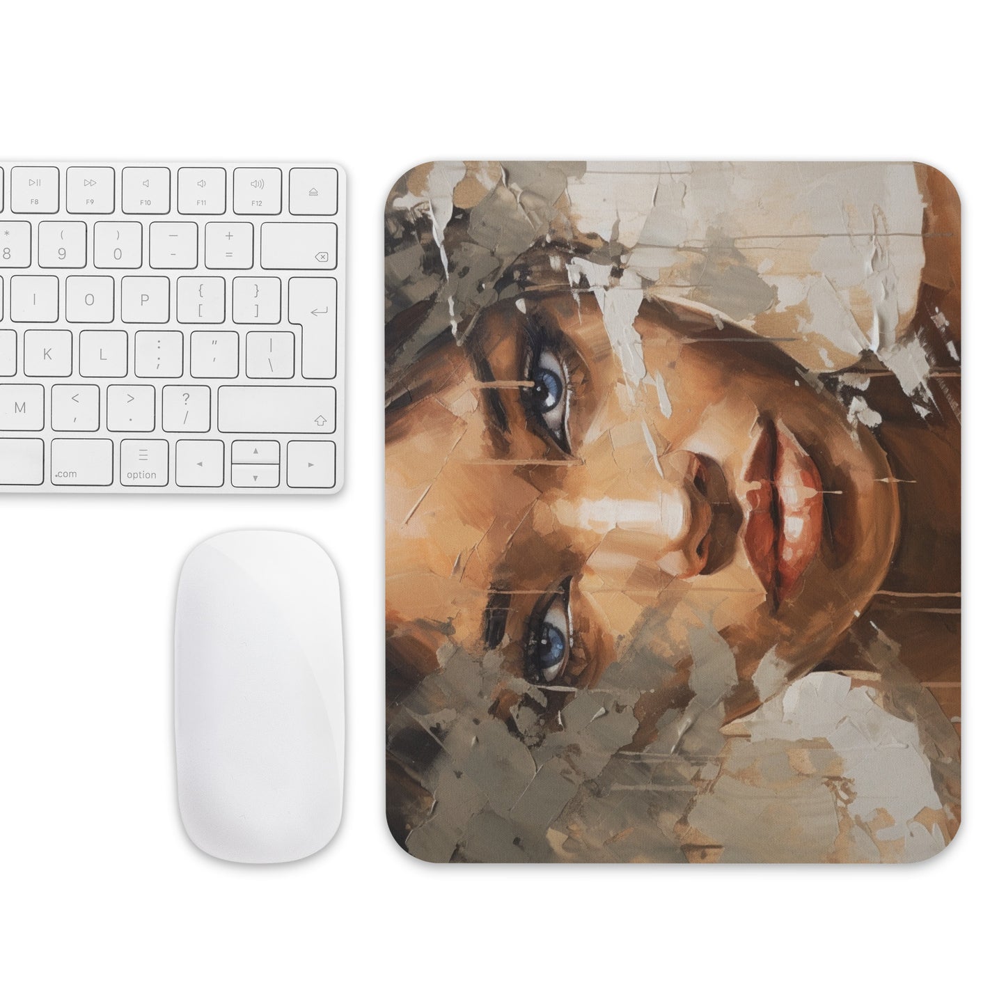 Abstract Portrait Mouse Pad