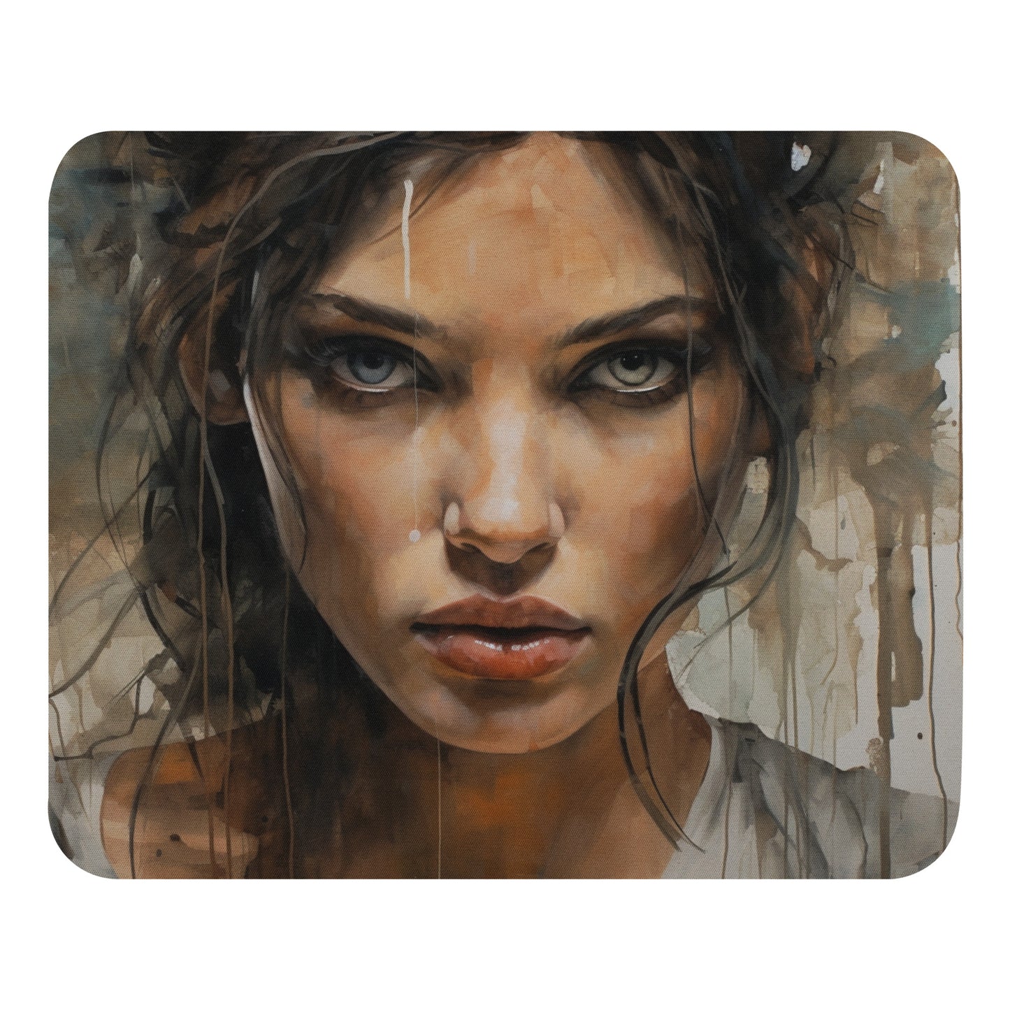 Abstract Portrait Mouse Pad