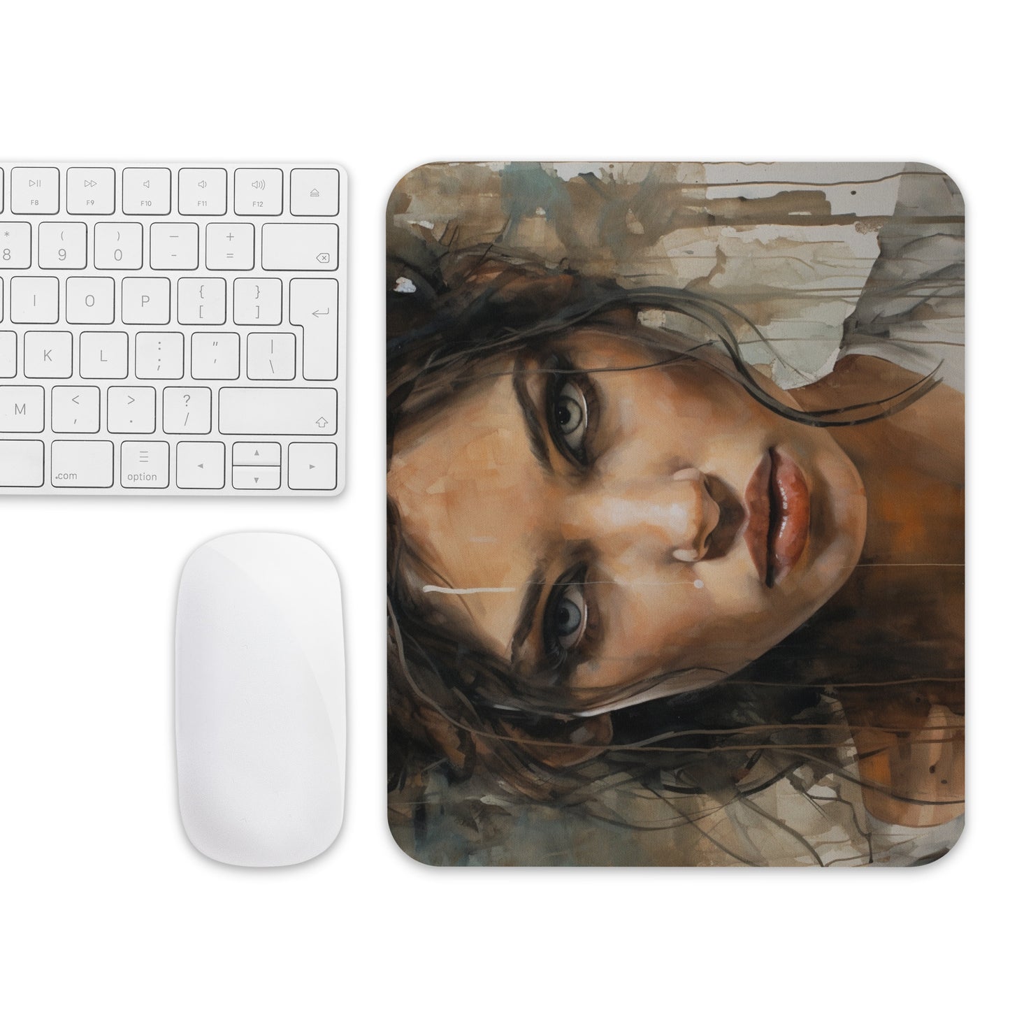 Abstract Portrait Mouse Pad