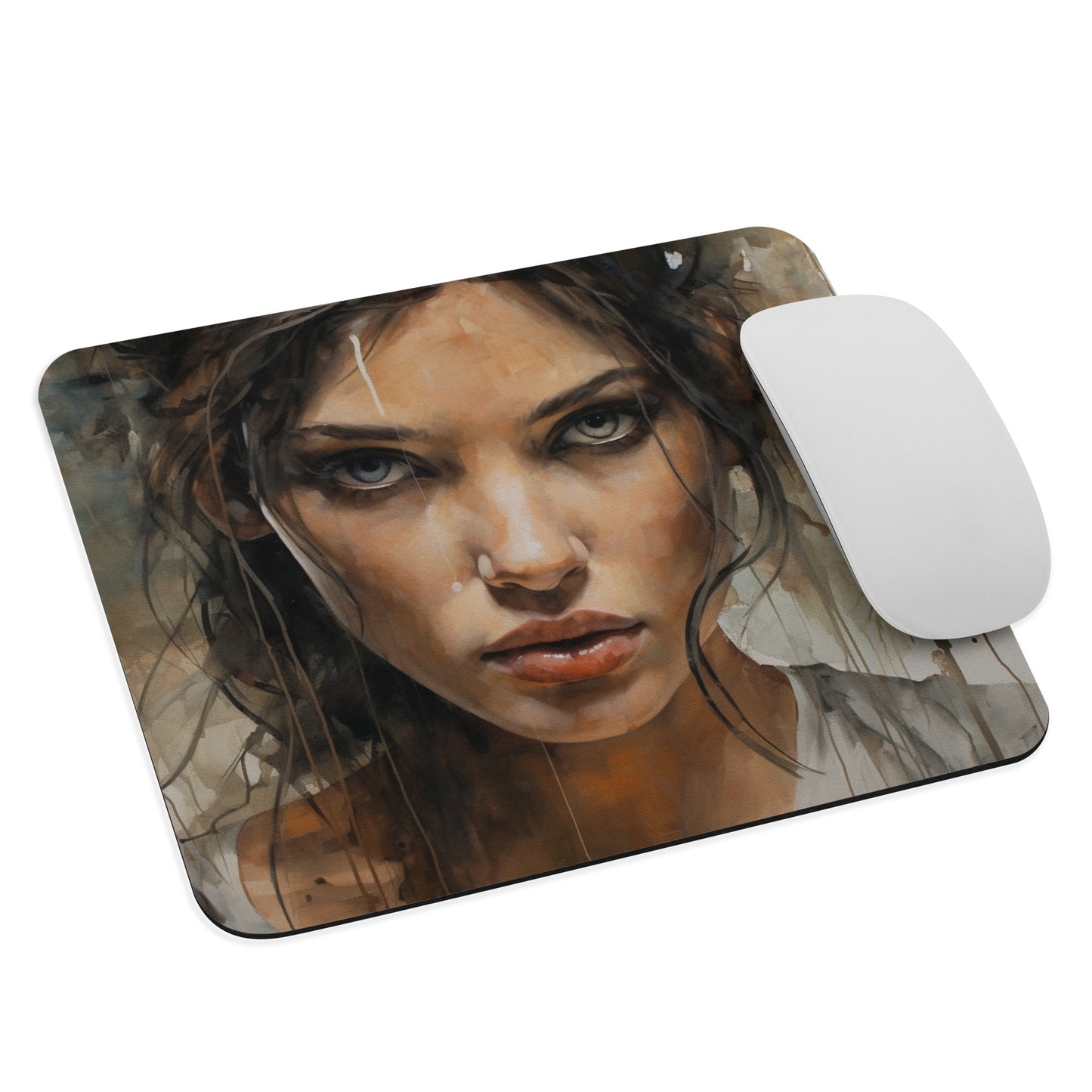 Abstract Portrait Mouse Pad