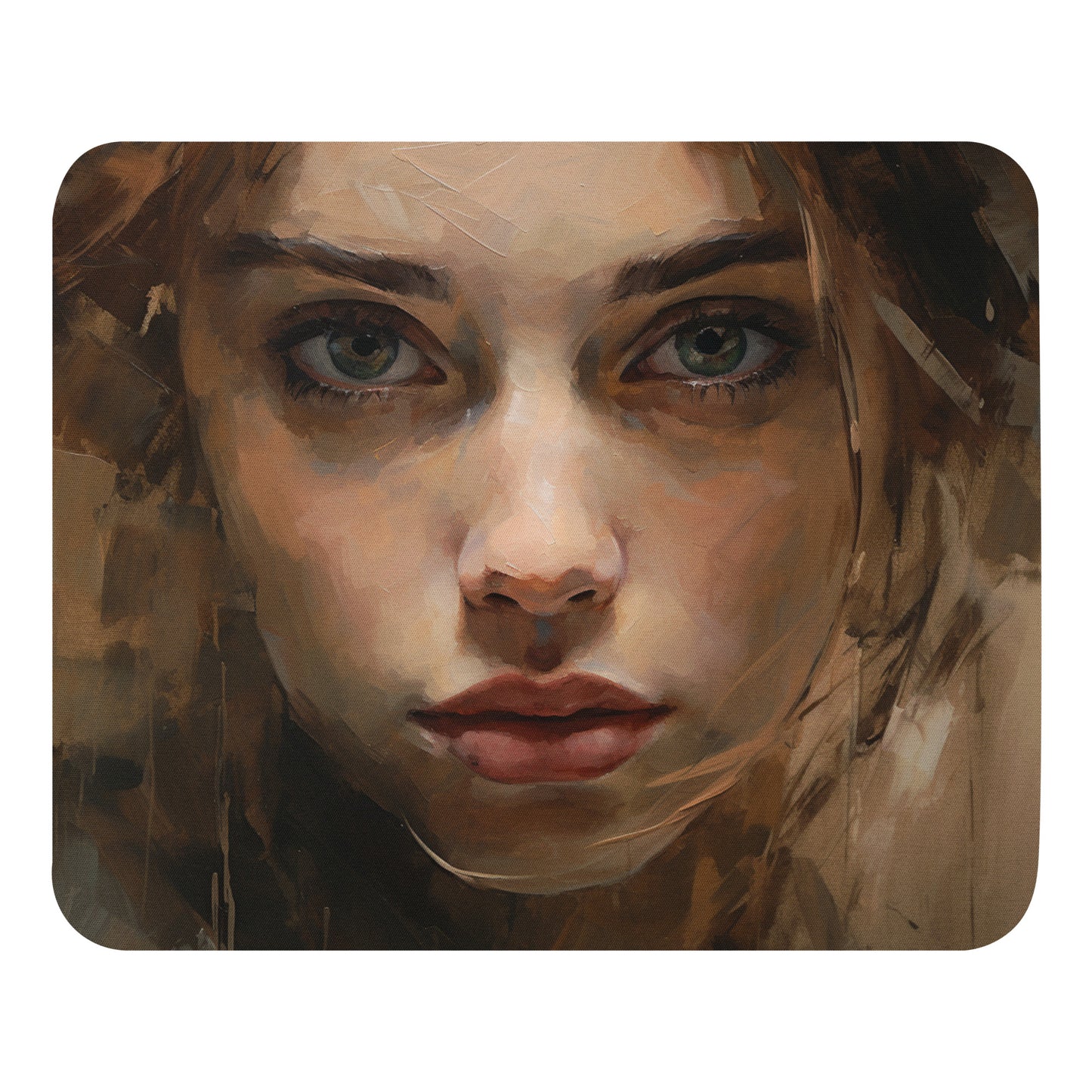 Abstract Portrait Mouse Pad