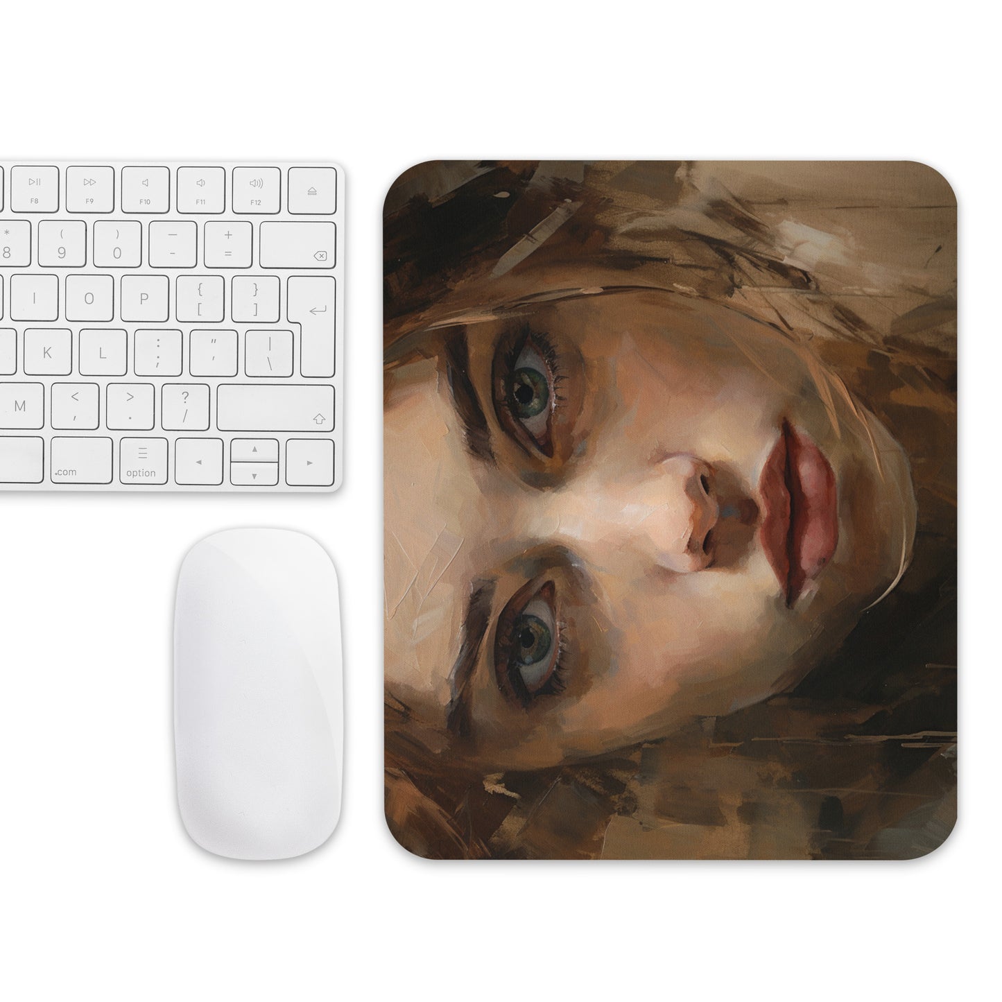 Abstract Portrait Mouse Pad