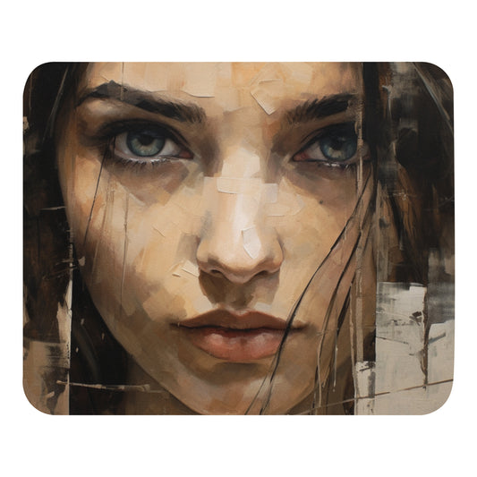 Abstract Portrait Mouse Pad