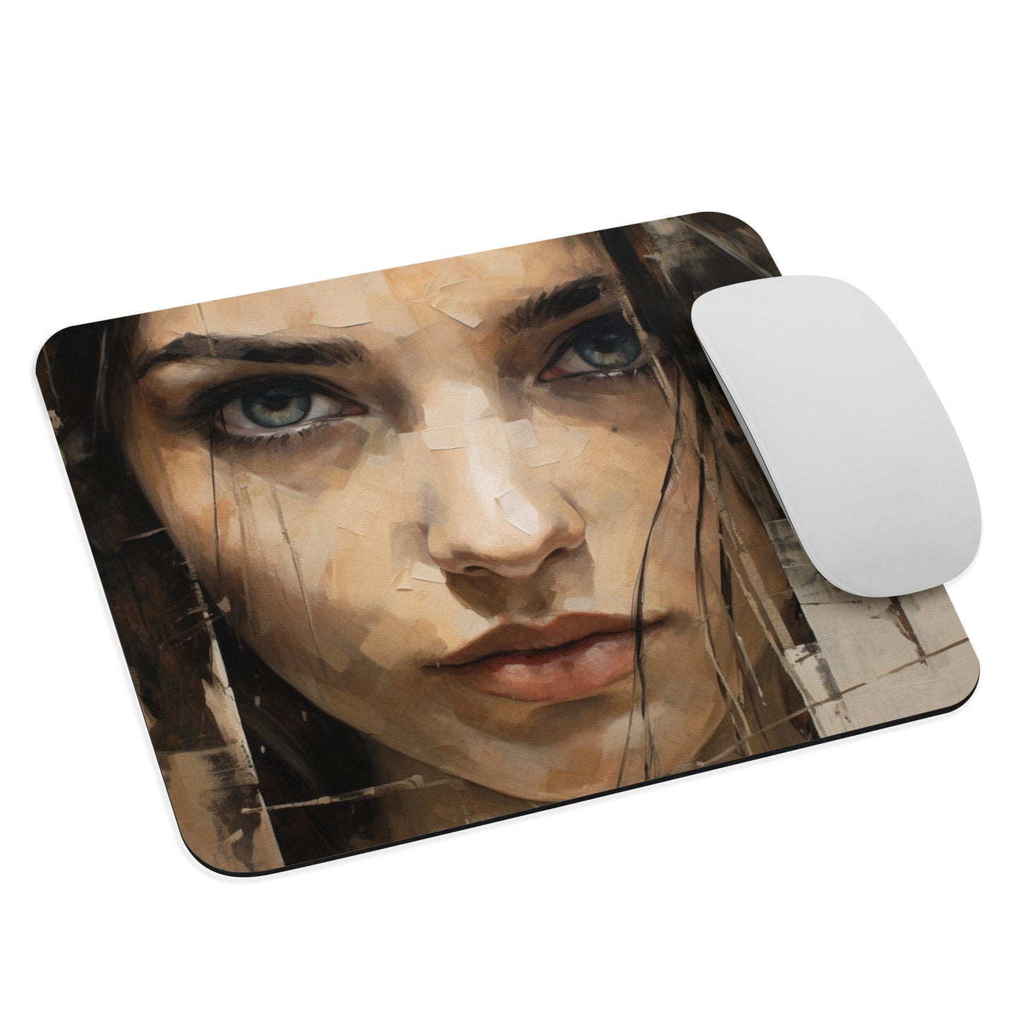 Abstract Portrait Mouse Pad