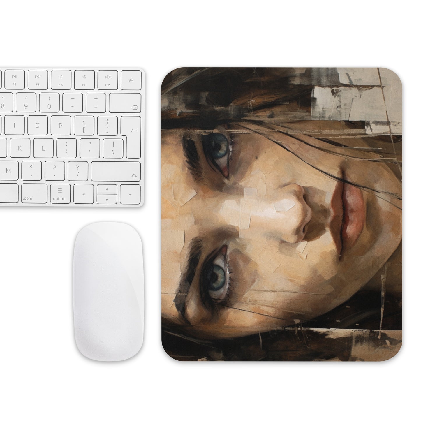 Abstract Portrait Mouse Pad