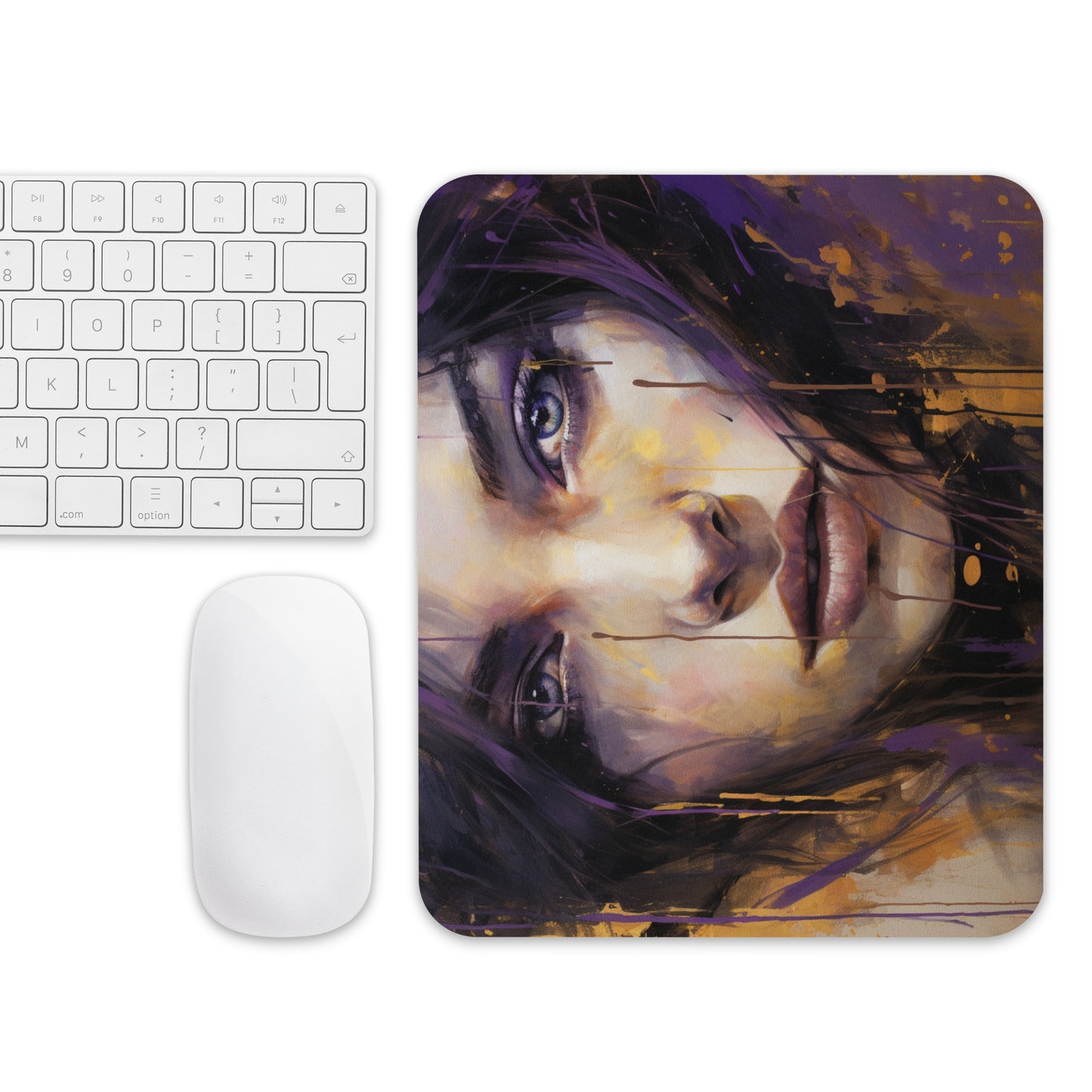 Abstract Portrait Mouse Pad