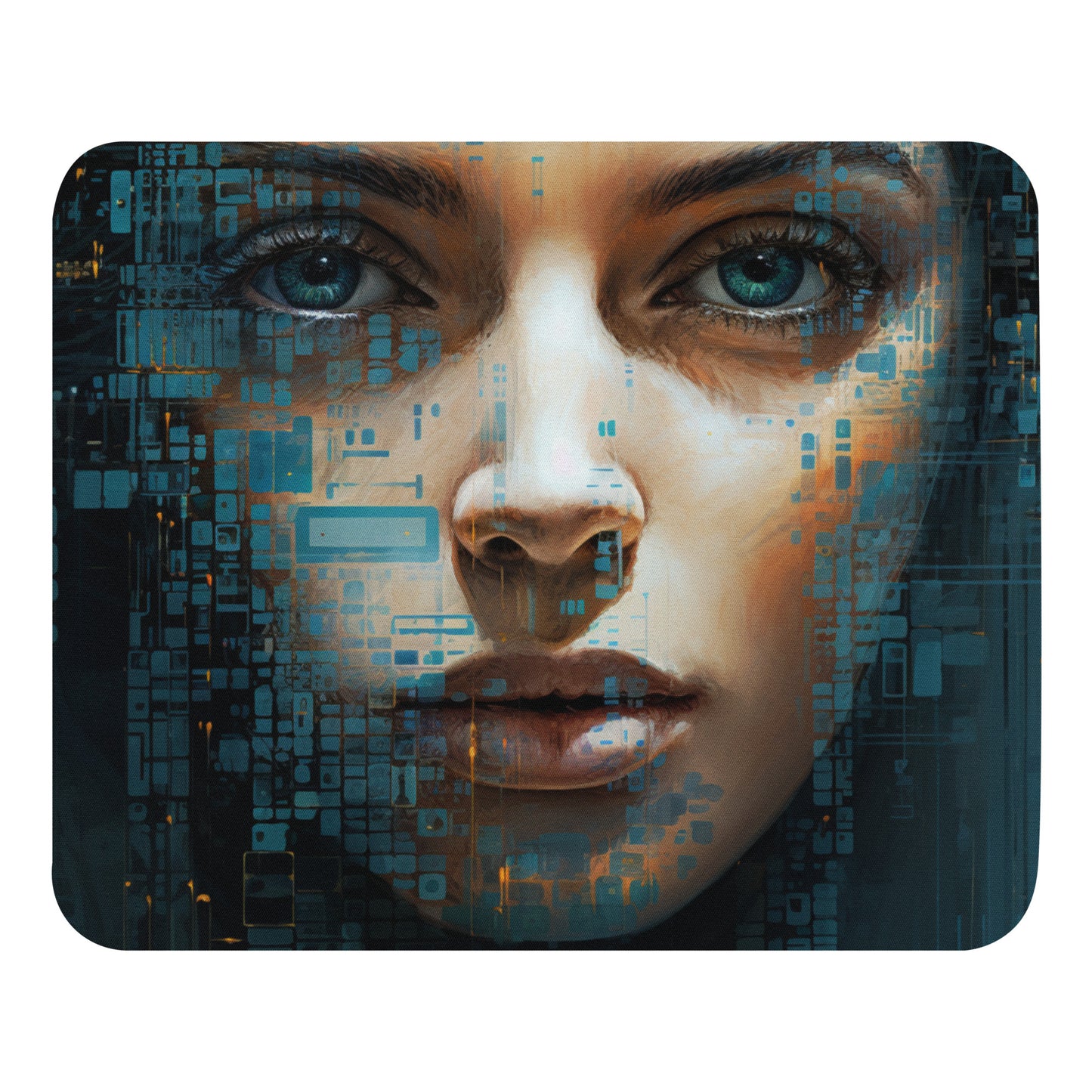 Abstract Portrait Mouse Pad