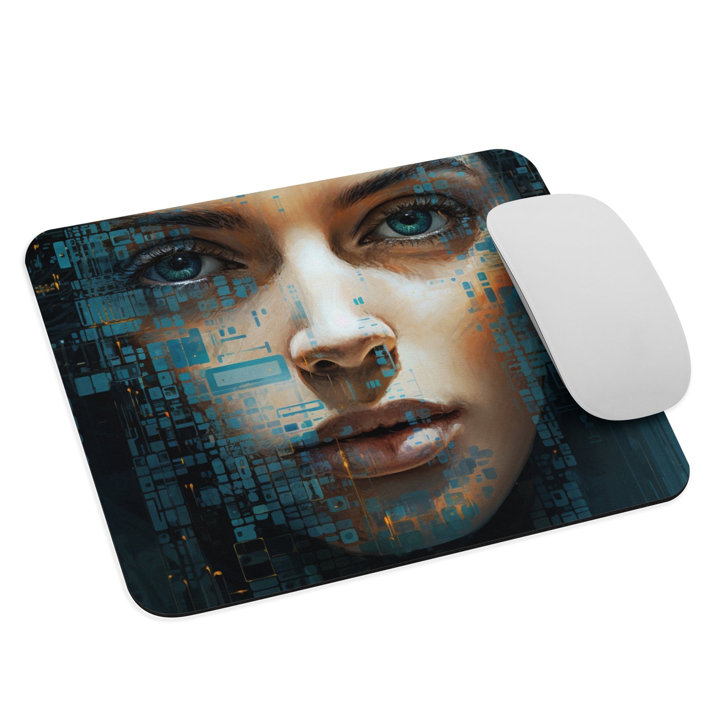 Abstract Portrait Mouse Pad