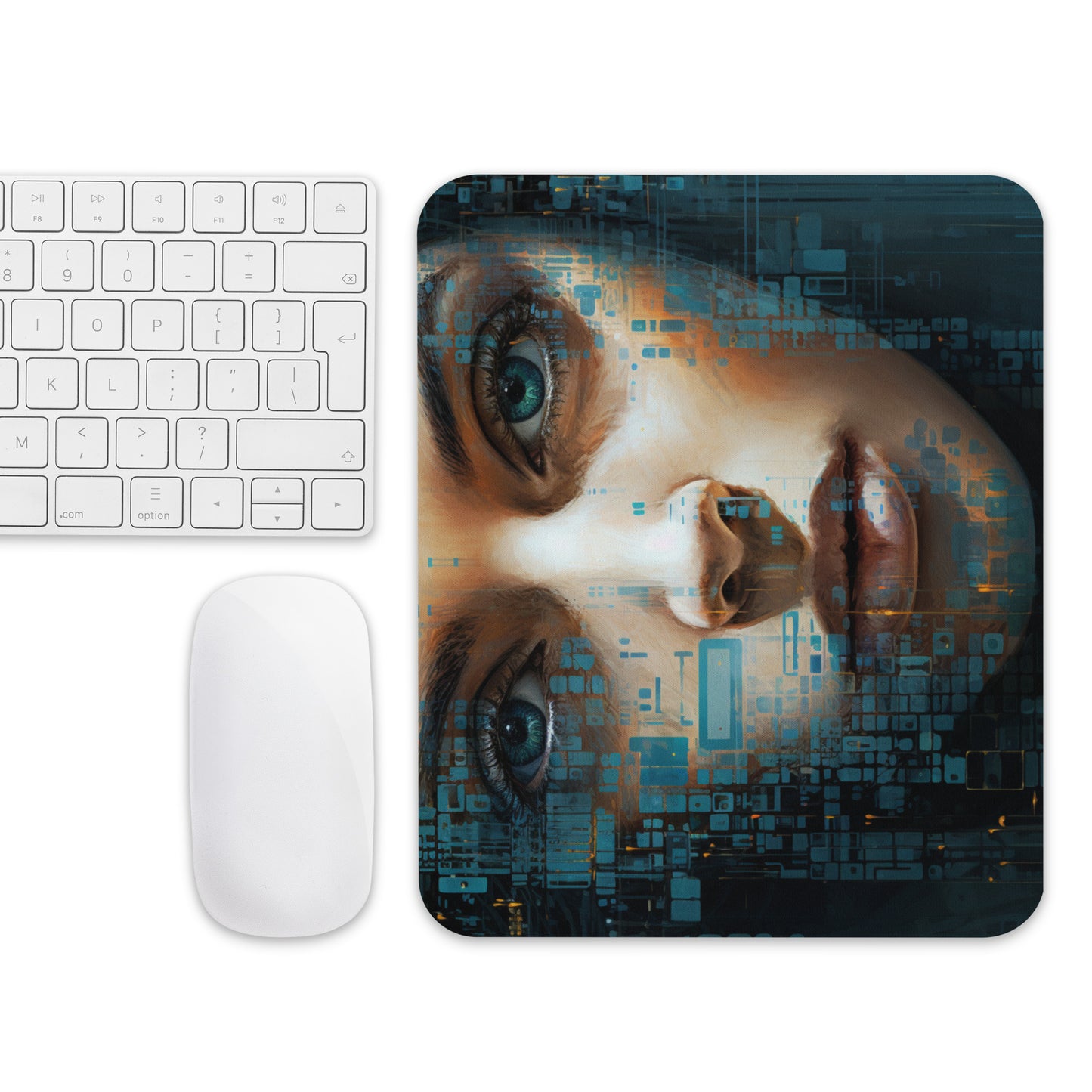 Abstract Portrait Mouse Pad