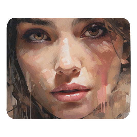 Abstract Portrait Mouse Pad