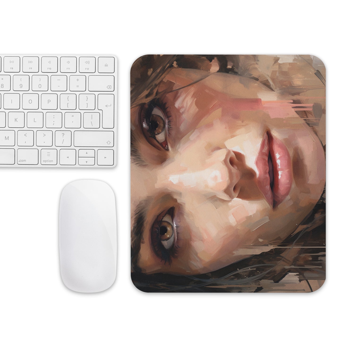 Abstract Portrait Mouse Pad