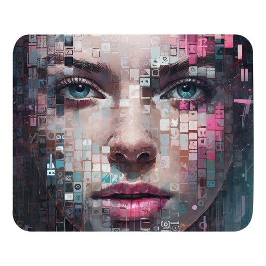 Abstract Portrait Mouse Pad