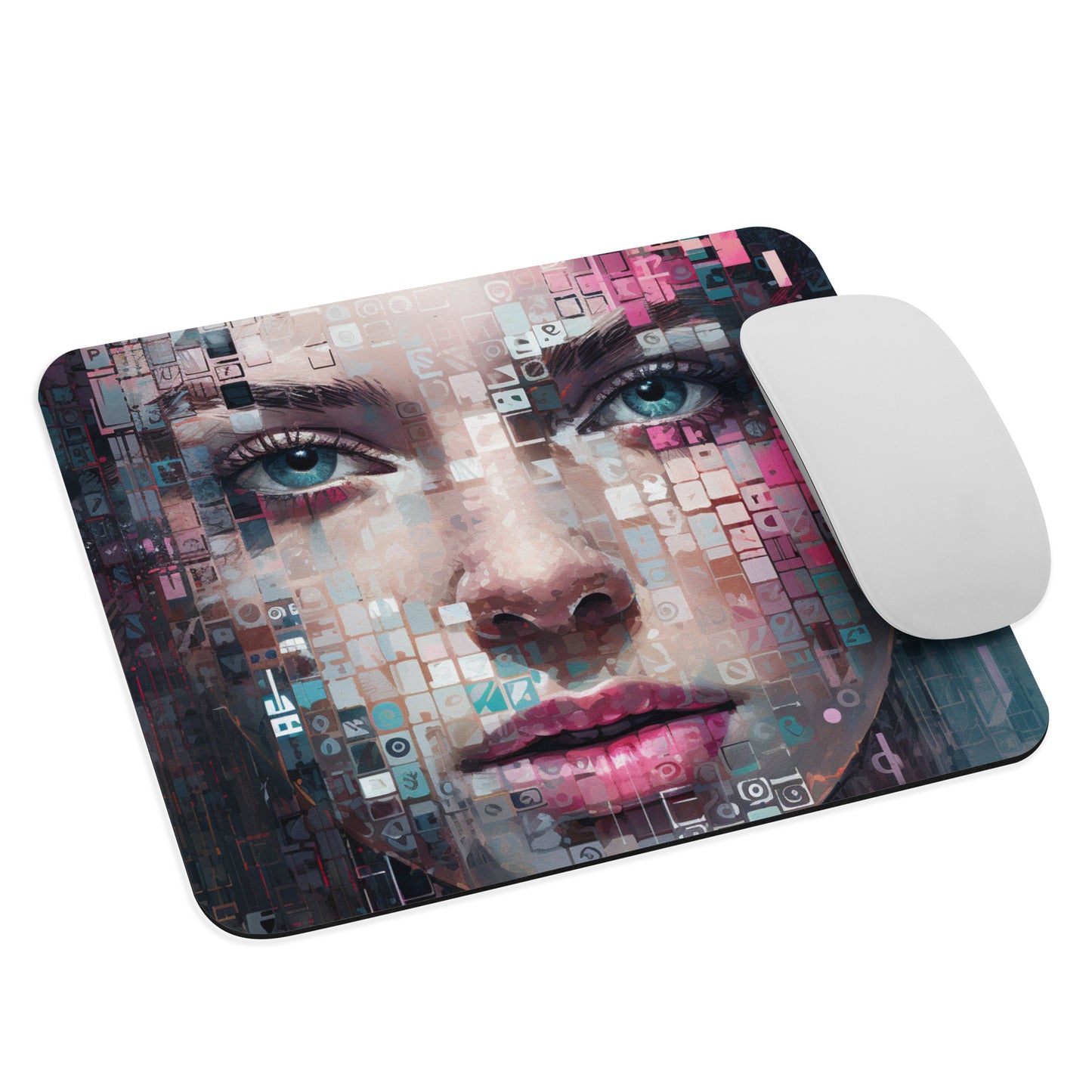 Abstract Portrait Mouse Pad