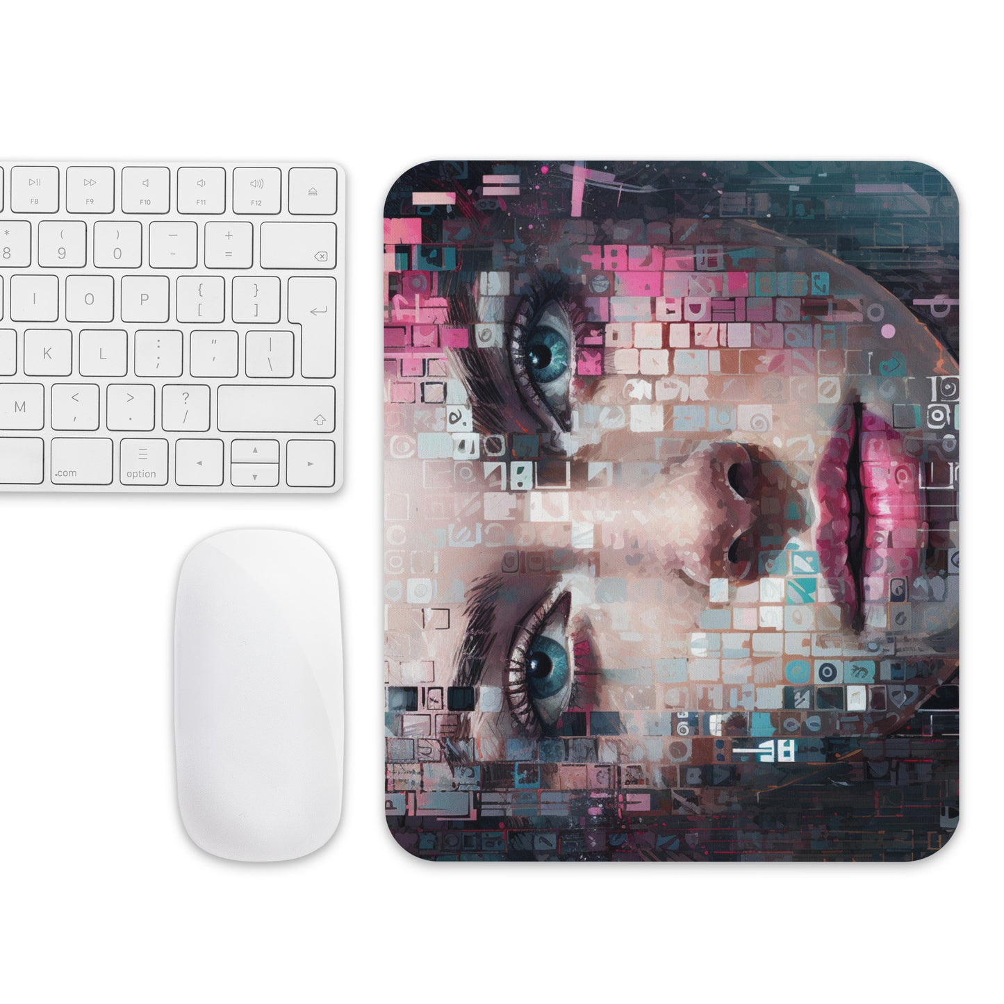 Abstract Portrait Mouse Pad