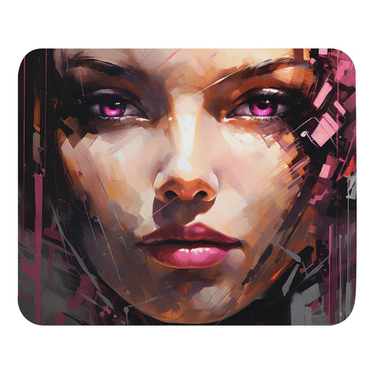 Abstract Portrait Mouse Pad