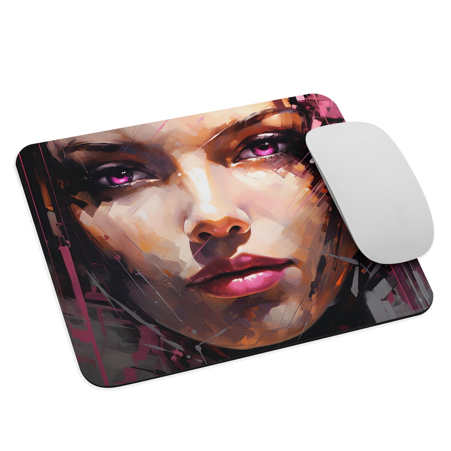 Abstract Portrait Mouse Pad