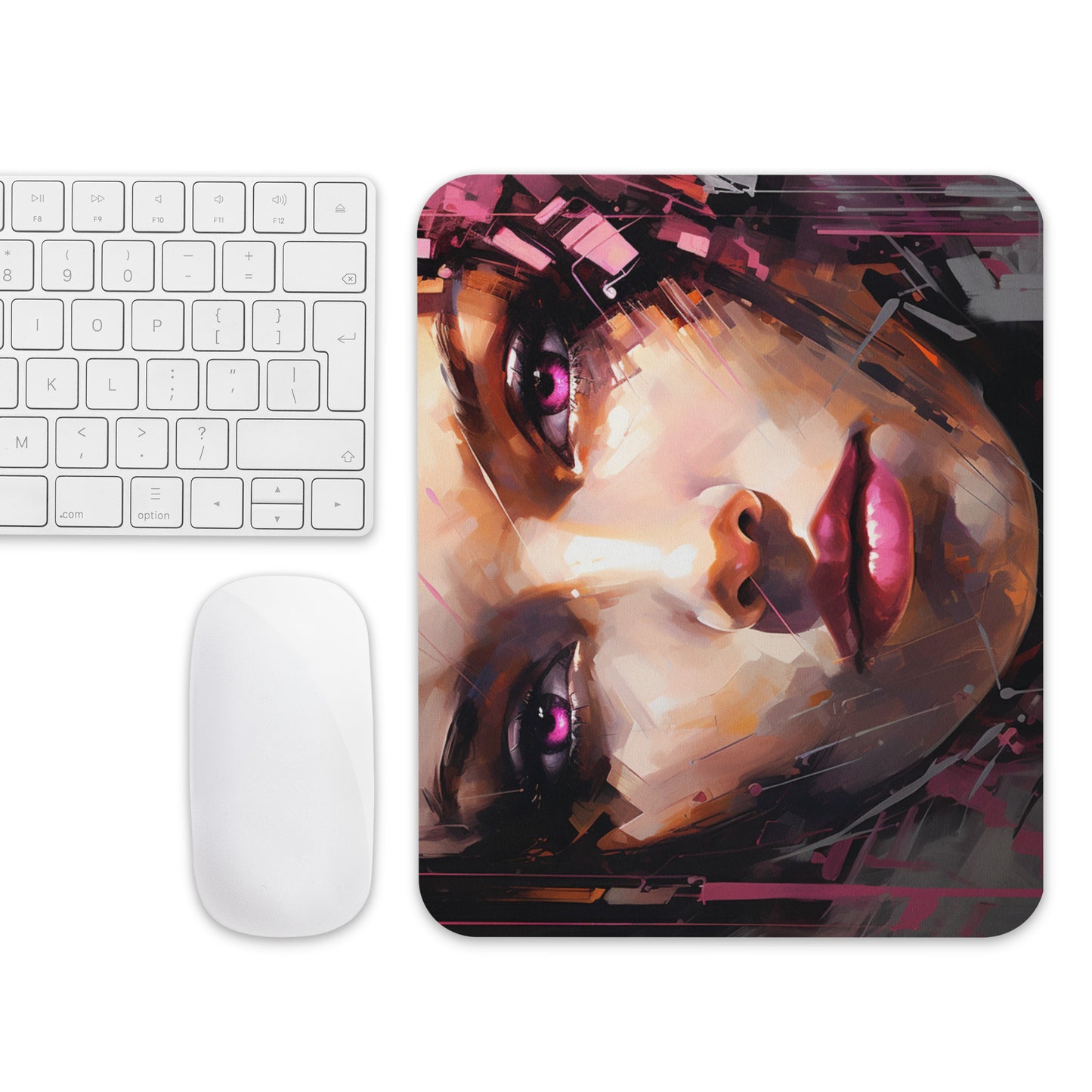 Abstract Portrait Mouse Pad