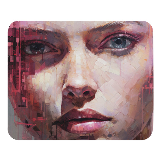 Abstract Portrait Mouse Pad