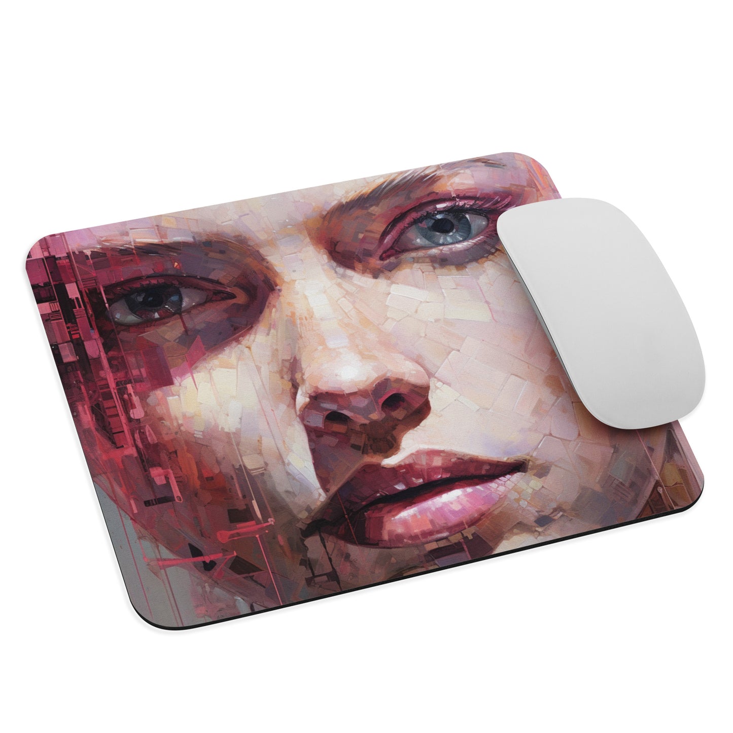 Abstract Portrait Mouse Pad