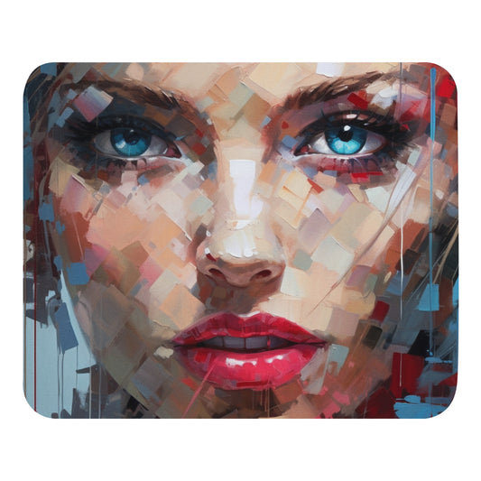 Abstract Portrait Mouse Pad