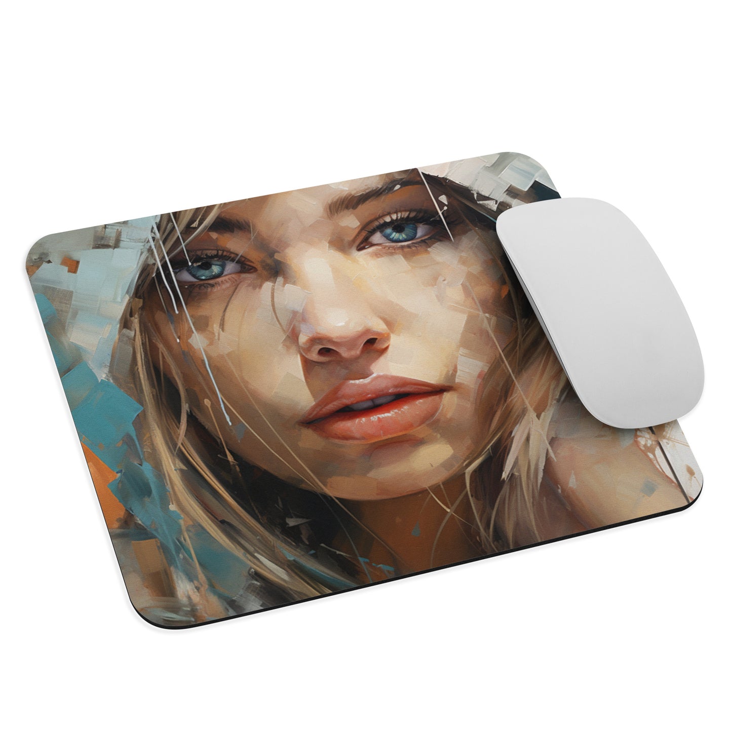 Abstract Portrait Mouse Pad