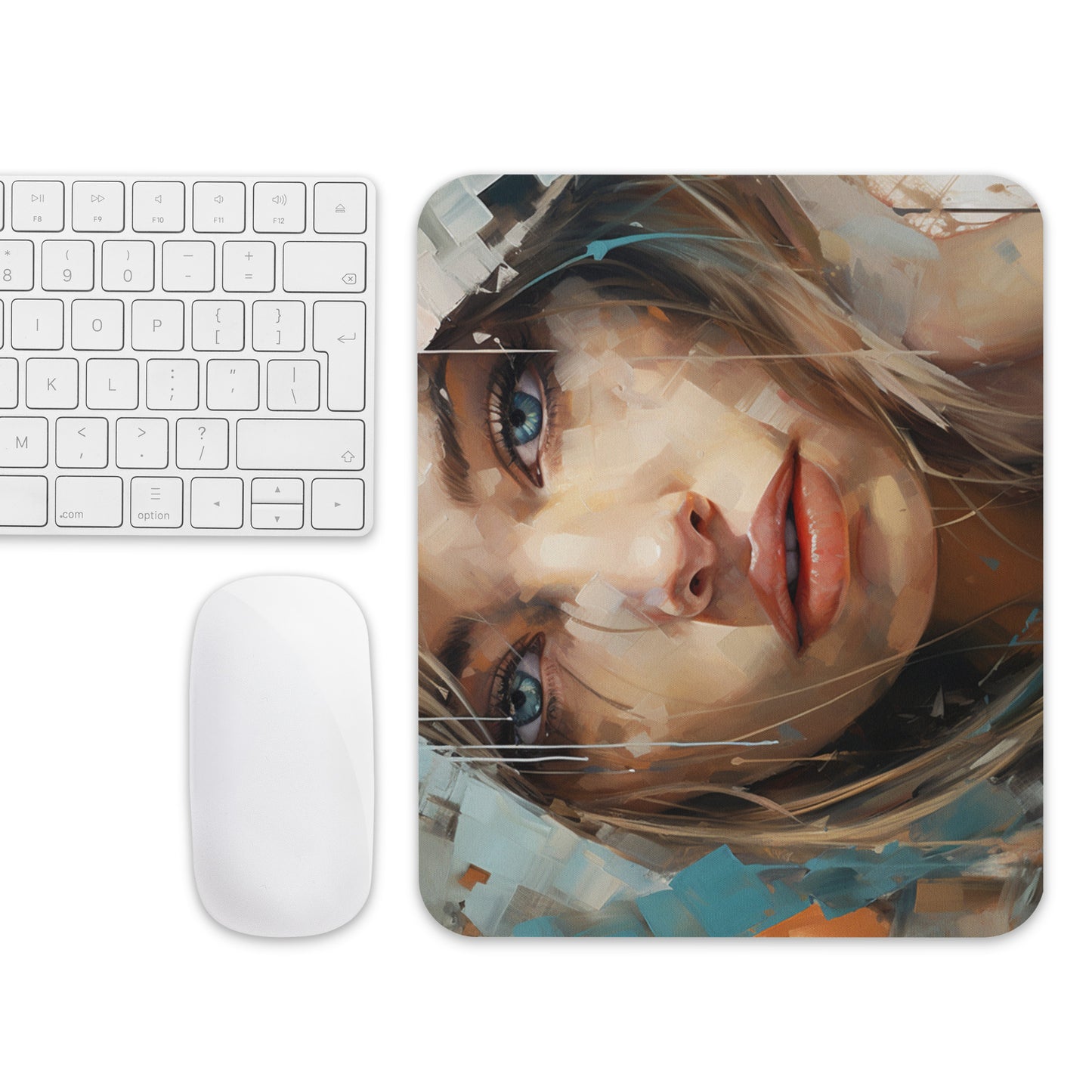 Abstract Portrait Mouse Pad