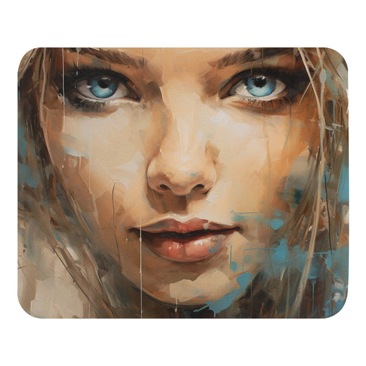 Abstract Portrait Mouse Pad