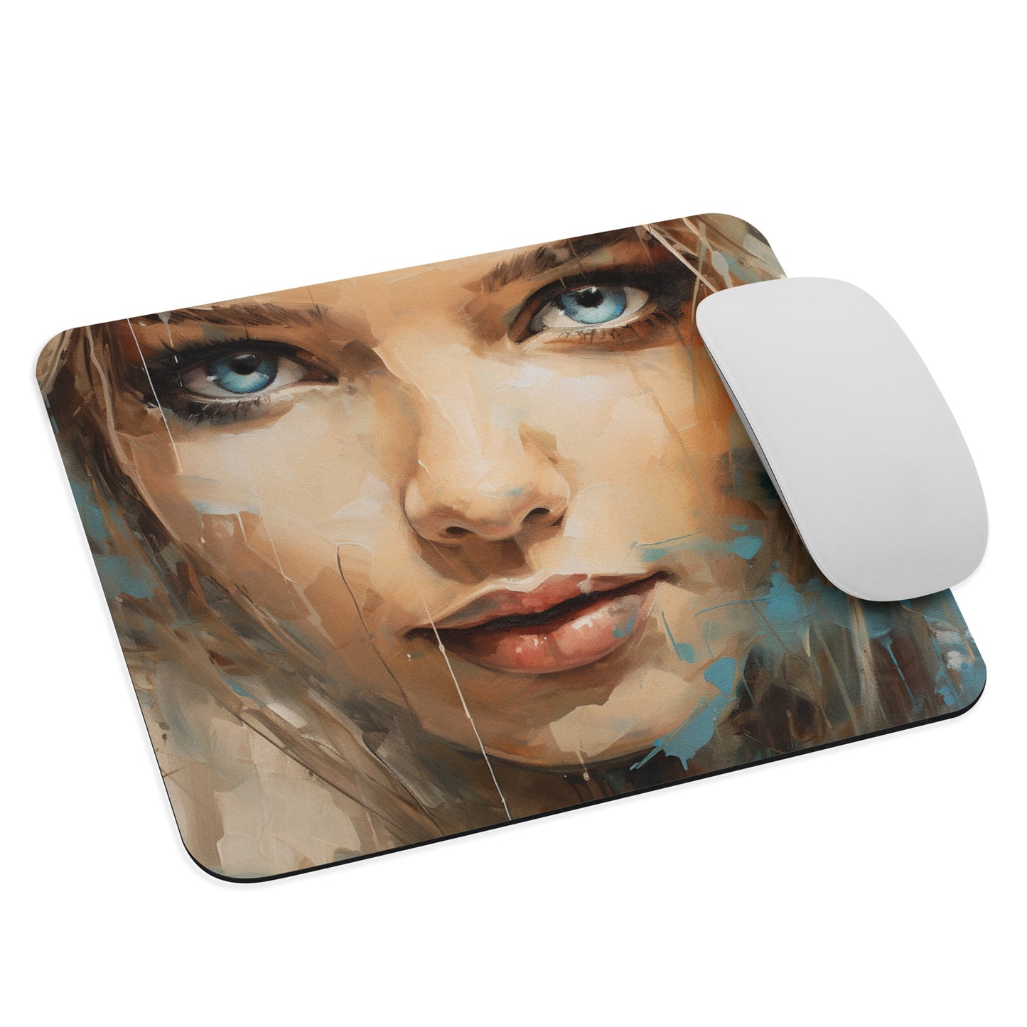 Abstract Portrait Mouse Pad