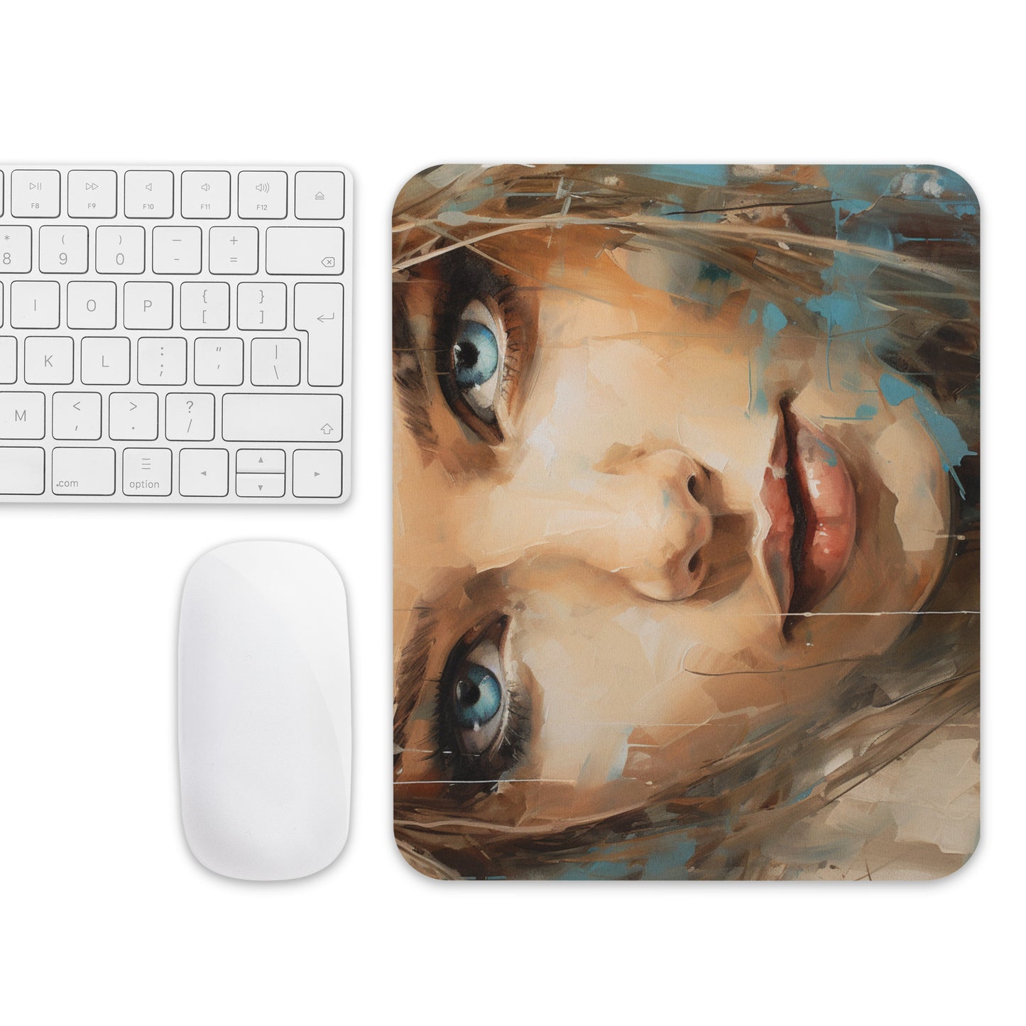 Abstract Portrait Mouse Pad