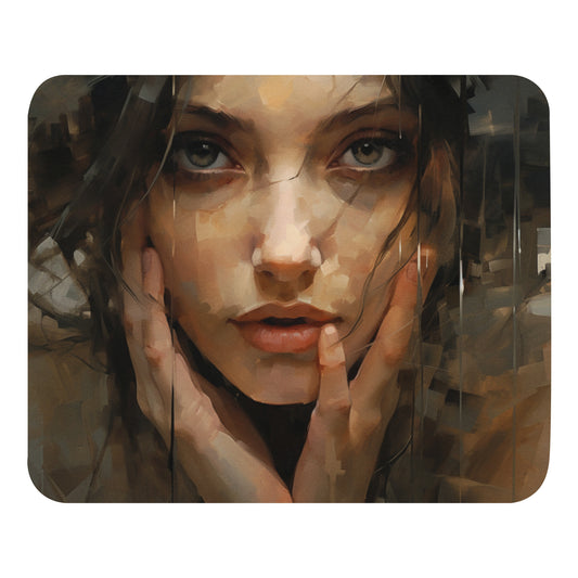 Abstract Portrait Mouse Pad