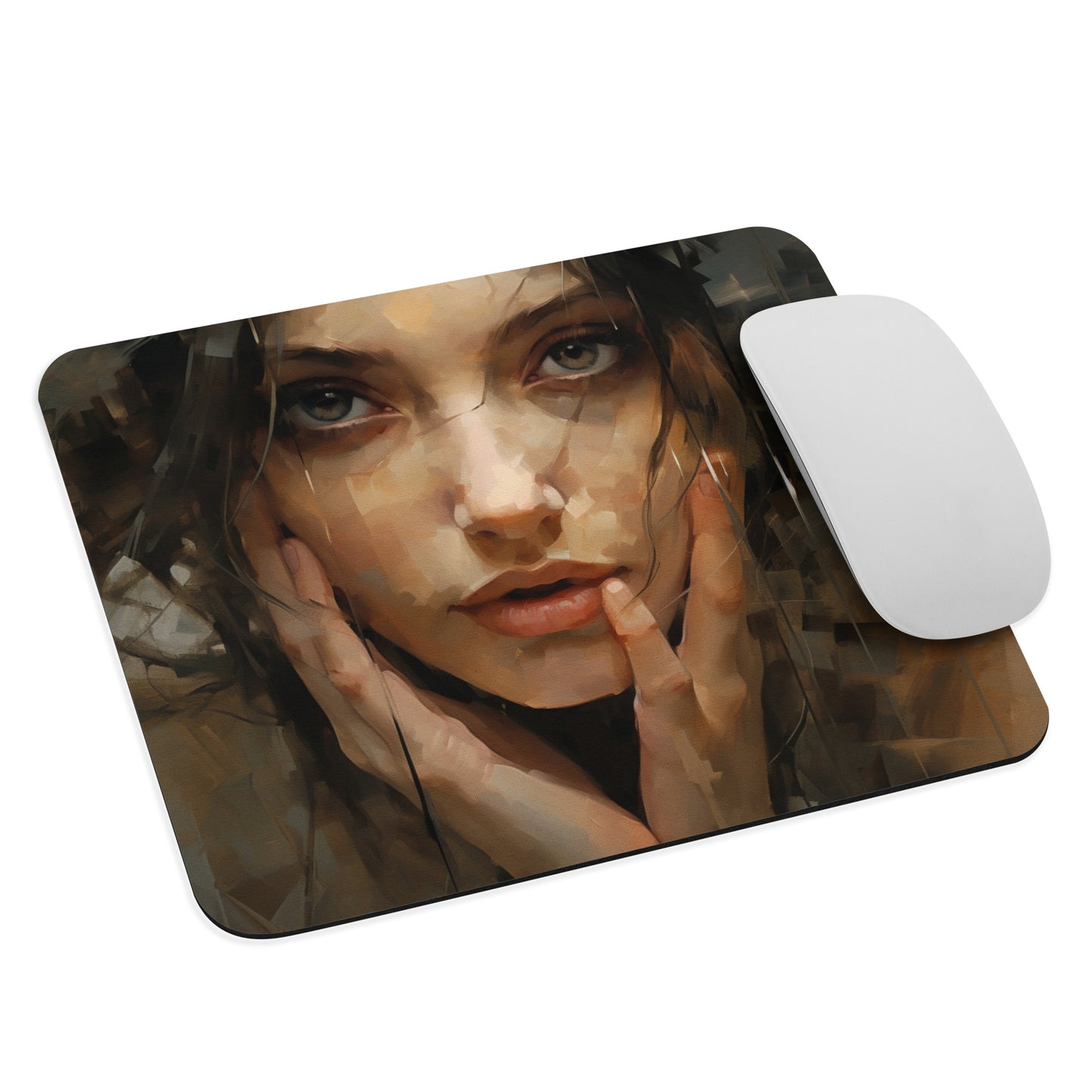 Abstract Portrait Mouse Pad