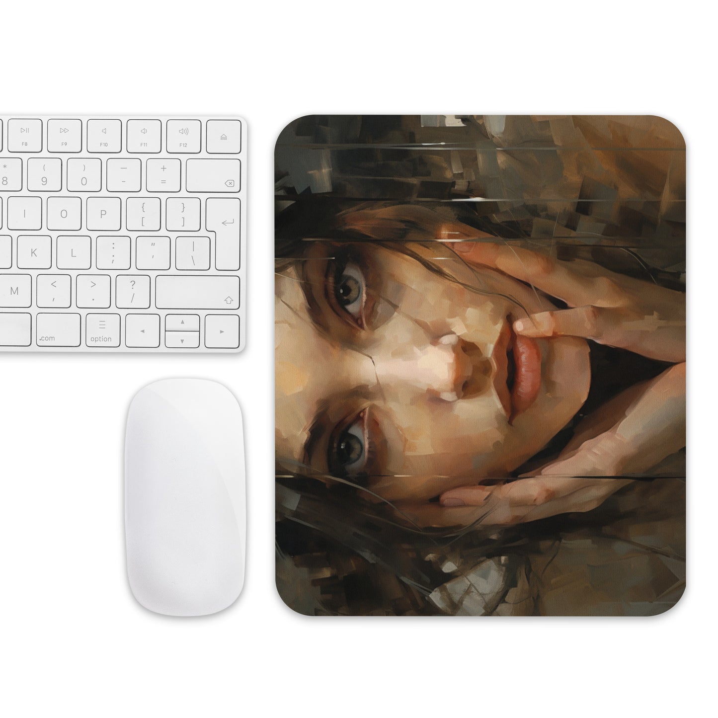 Abstract Portrait Mouse Pad