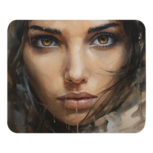 Abstract Portrait Mouse Pad