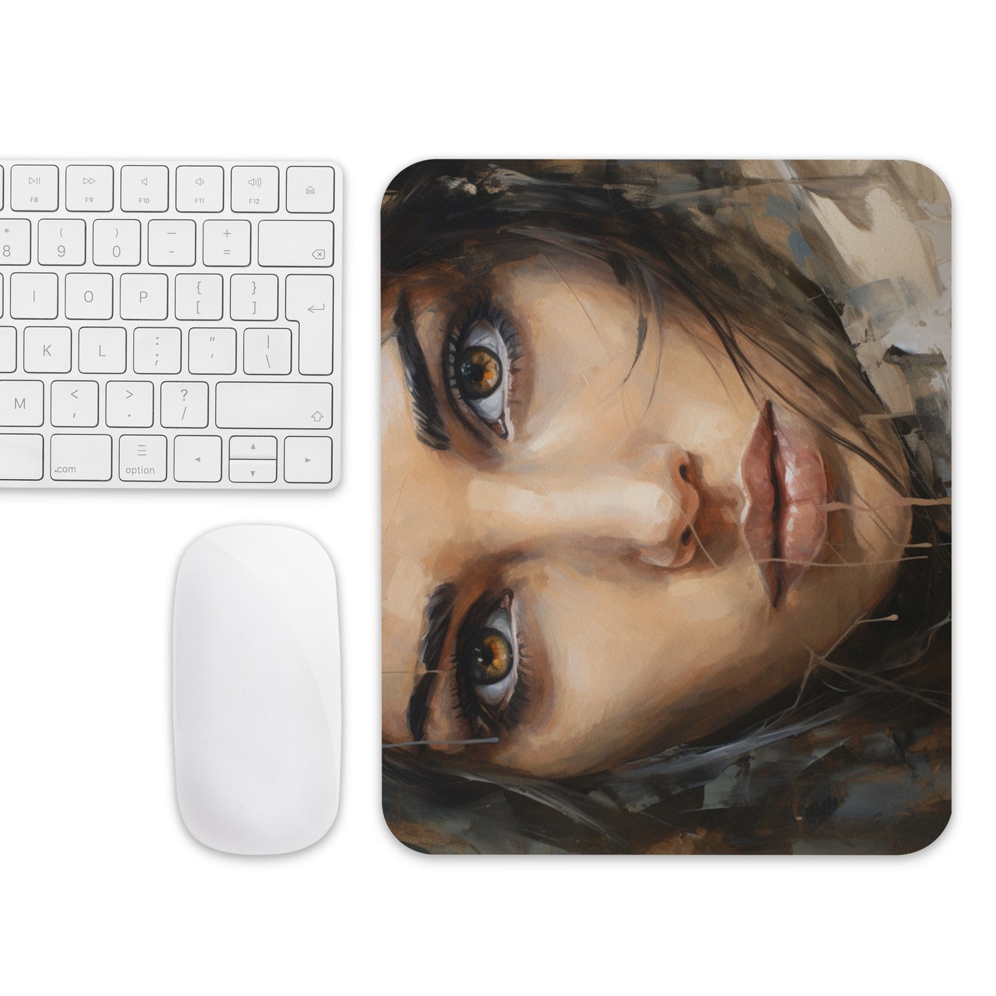 Abstract Portrait Mouse Pad