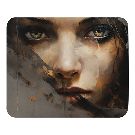 Abstract Portrait Mouse Pad