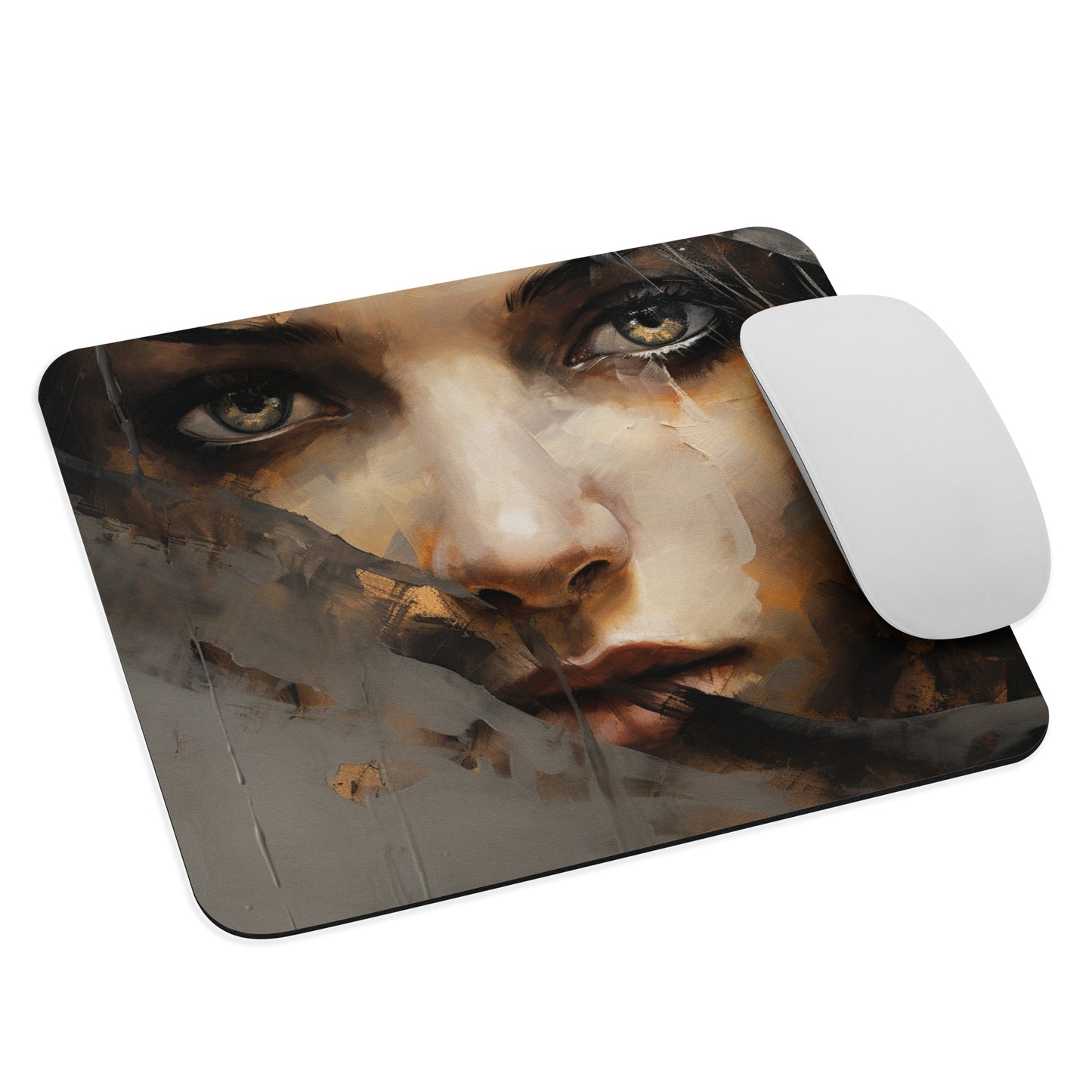 Abstract Portrait Mouse Pad