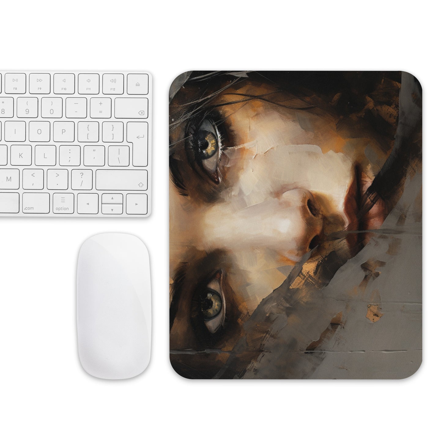 Abstract Portrait Mouse Pad