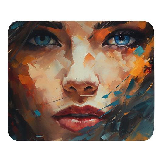 Abstract Portrait Mouse Pad