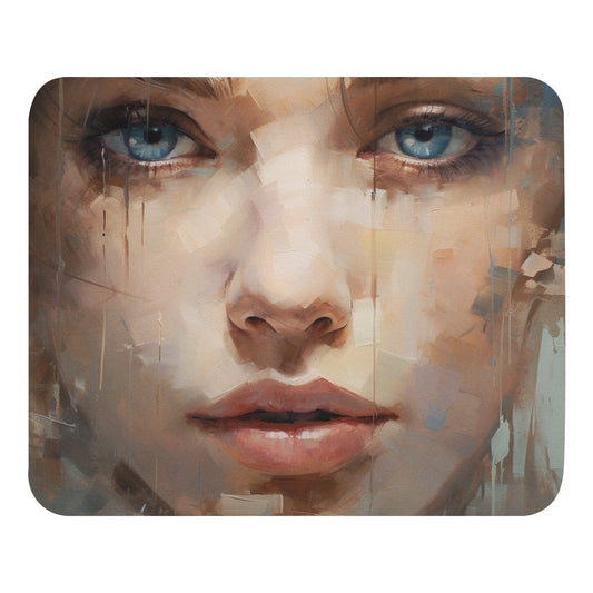 Abstract Portrait Mouse Pad