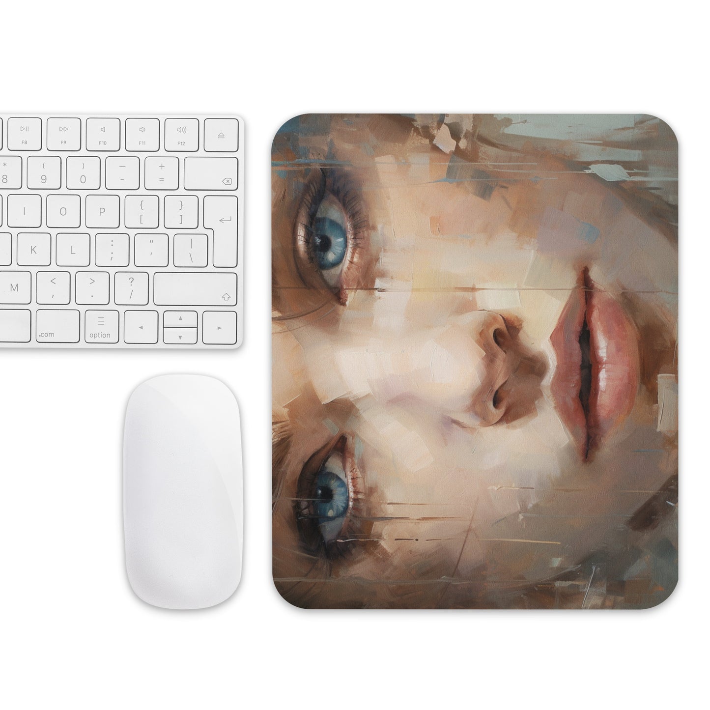 Abstract Portrait Mouse Pad