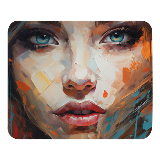 Abstract Portrait Mouse Pad