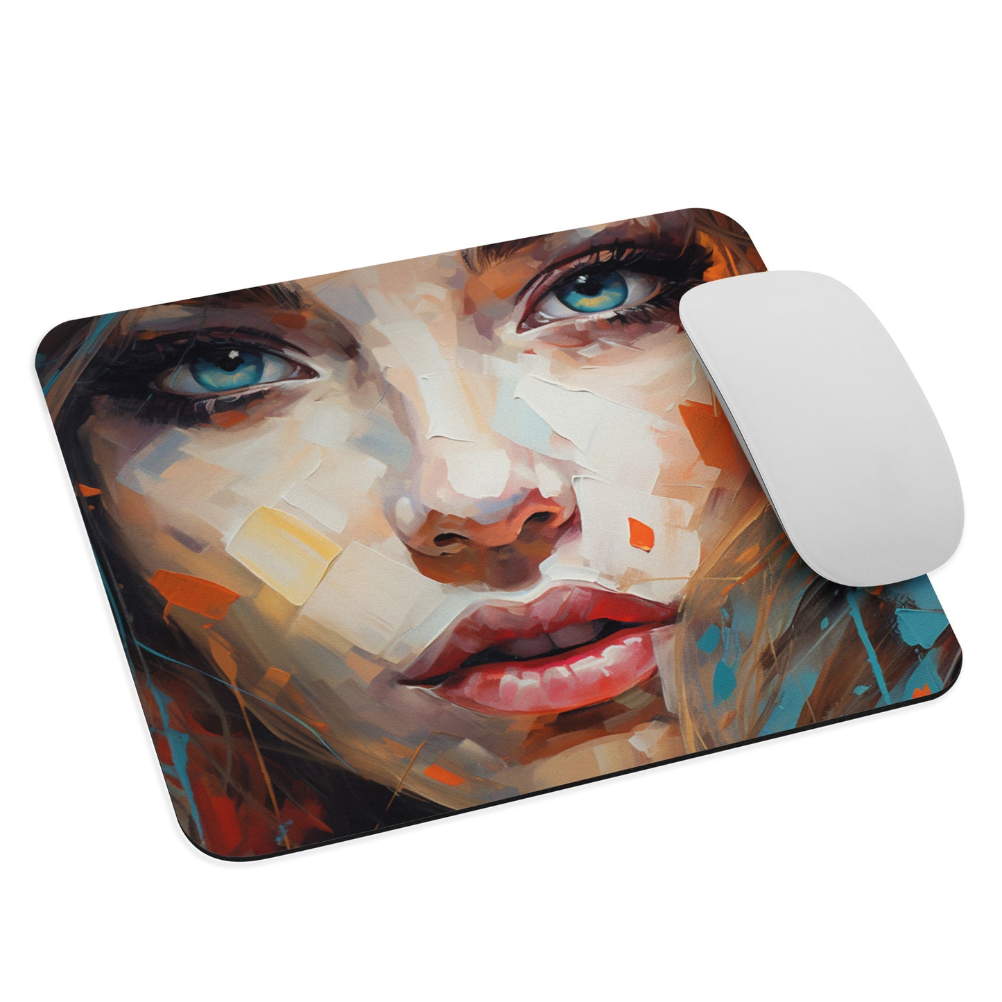 Abstract Portrait Mouse Pad