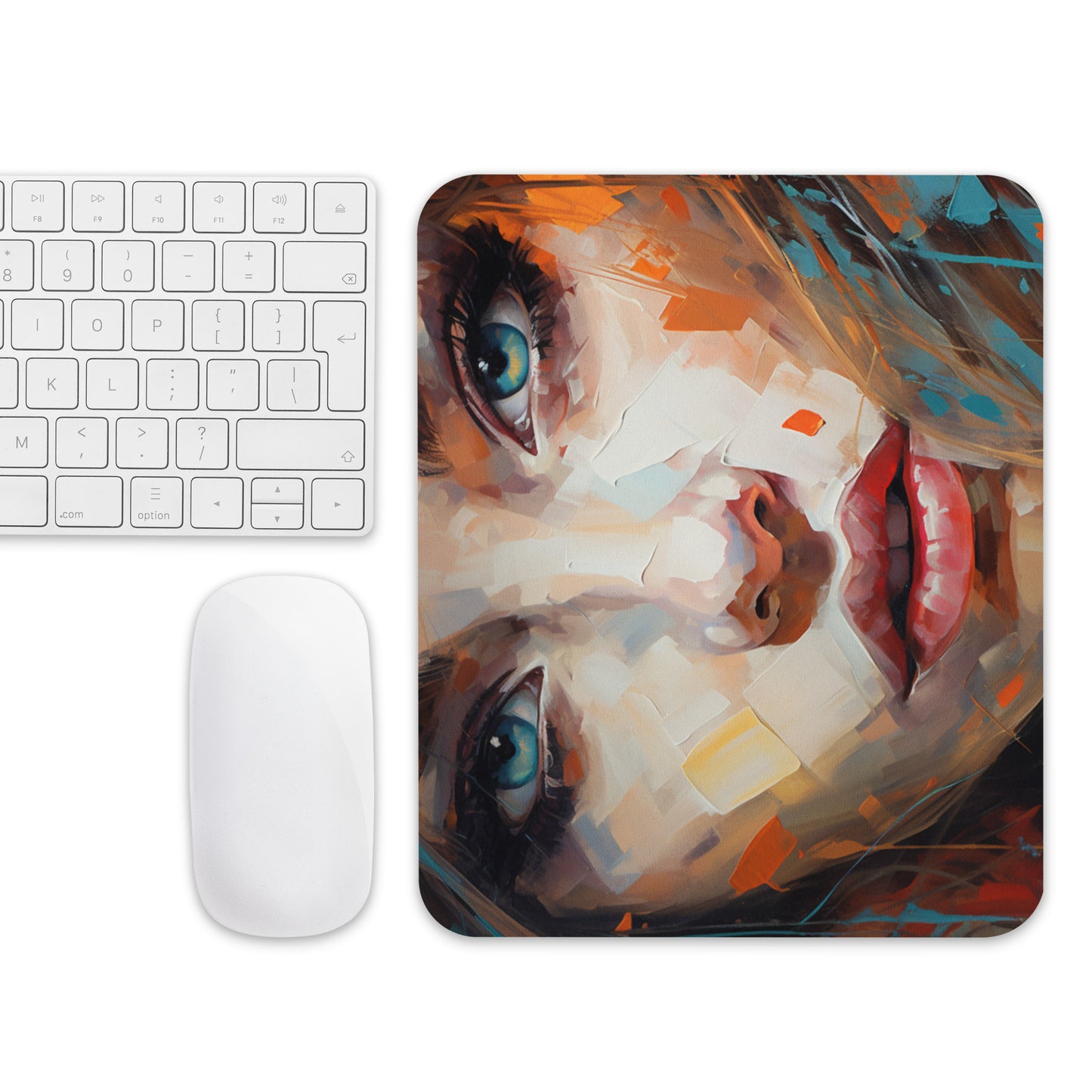 Abstract Portrait Mouse Pad