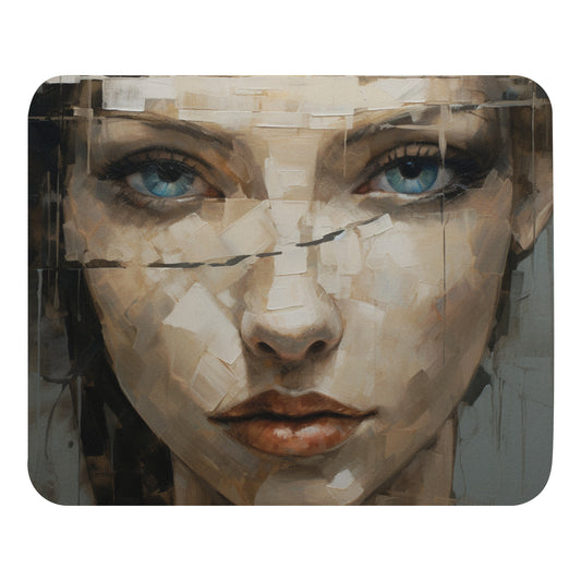 Abstract Portrait Mouse Pad