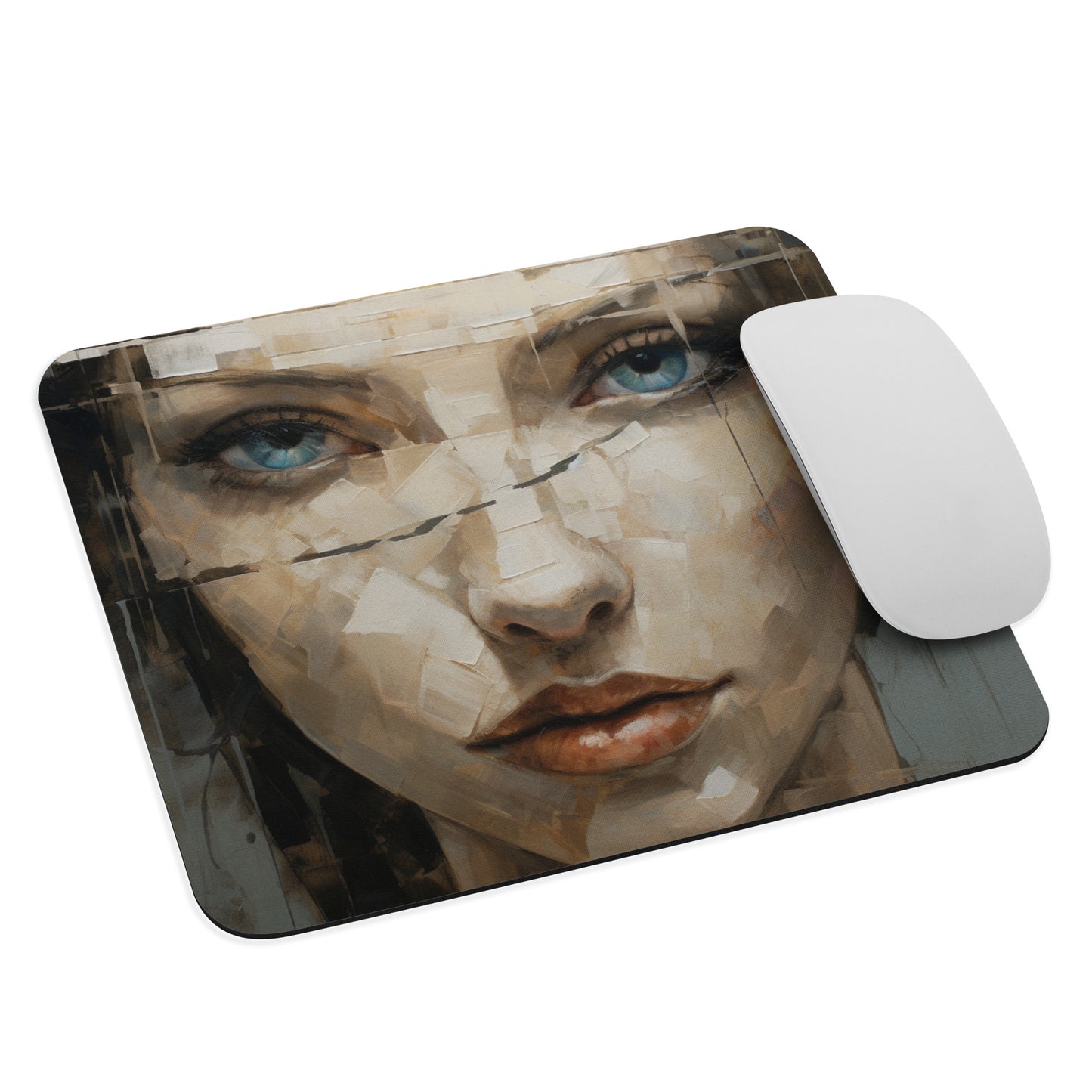 Abstract Portrait Mouse Pad