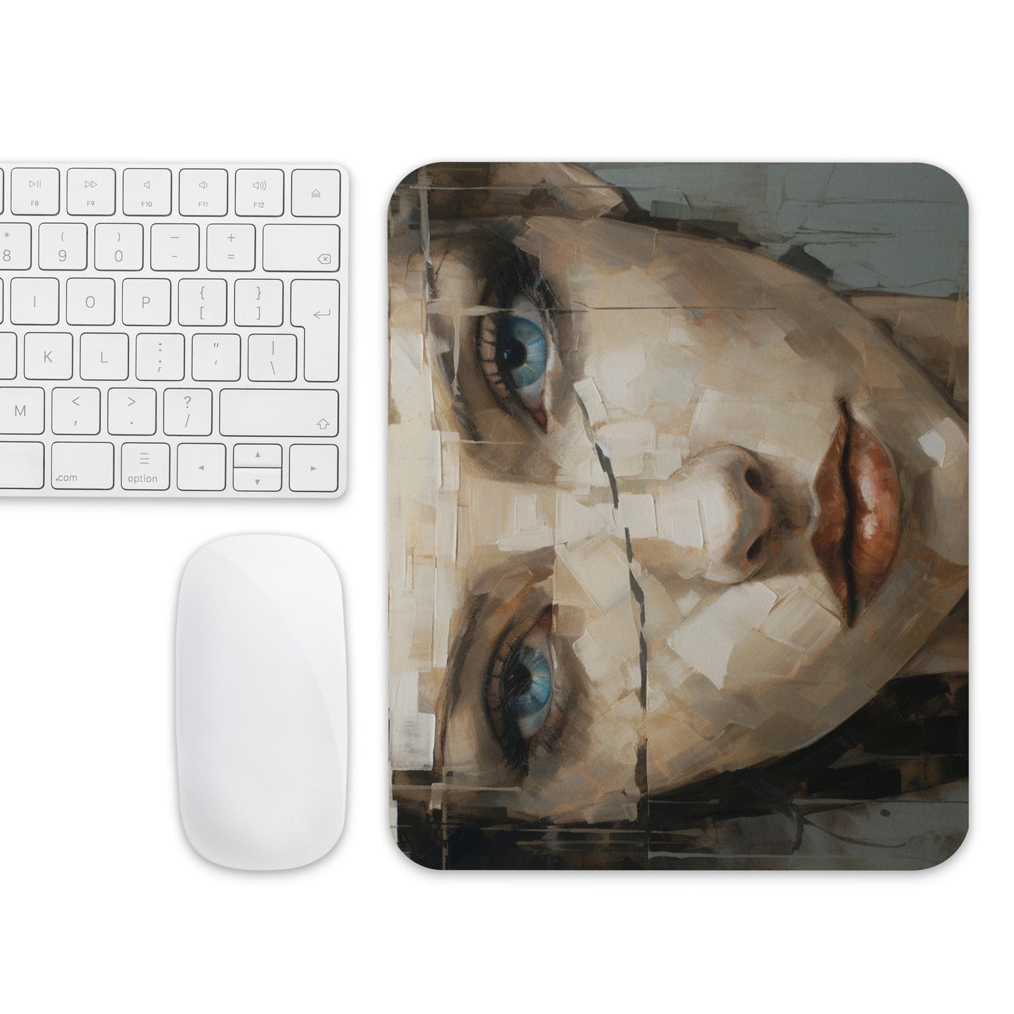 Abstract Portrait Mouse Pad